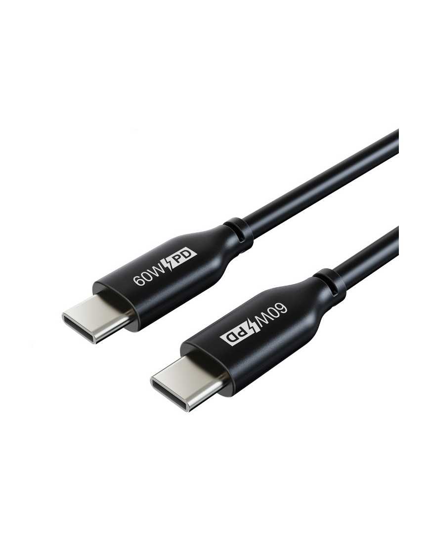 CABLETIME καλώδιο USB Type-C CM60, PD 60W, 3A, 1m, μαύρο