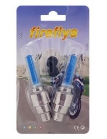 Καπάκι βαλβίδας ποδηλάτου BIKE-0031, LED, 6.5cm, 2τμχ, μπλε