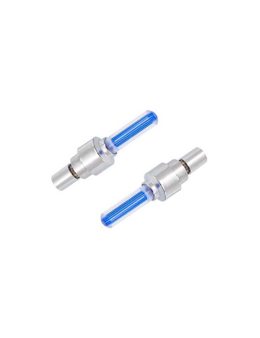 Καπάκι βαλβίδας ποδηλάτου BIKE-0031, LED, 6.5cm, 2τμχ, μπλε