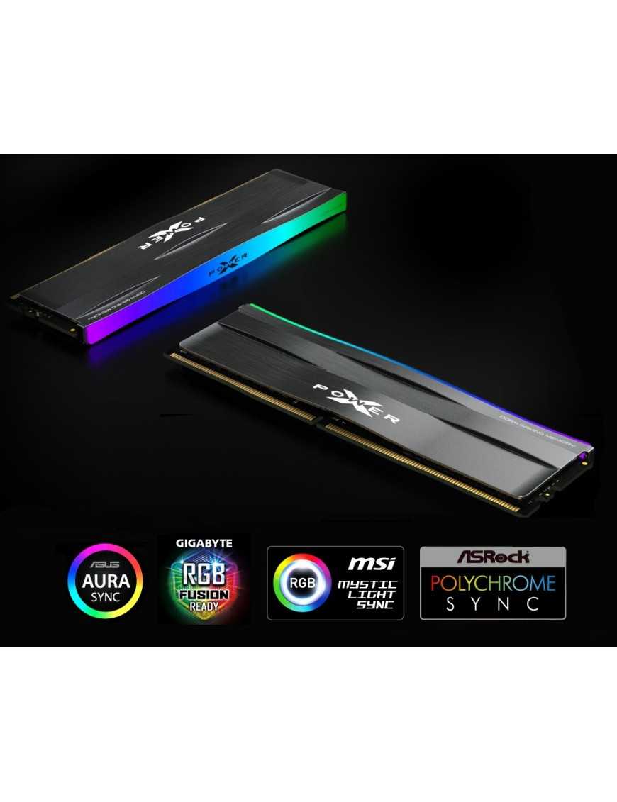 SILICON POWER μνήμη DDR4 UDIMM XPOWER Zenith, 8GB, RGB, 3200MHz, CL16