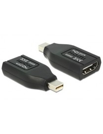 DELOCK αντάπτορας DisplayPort mini σε HDMI 65552, 1080p, μαύρος