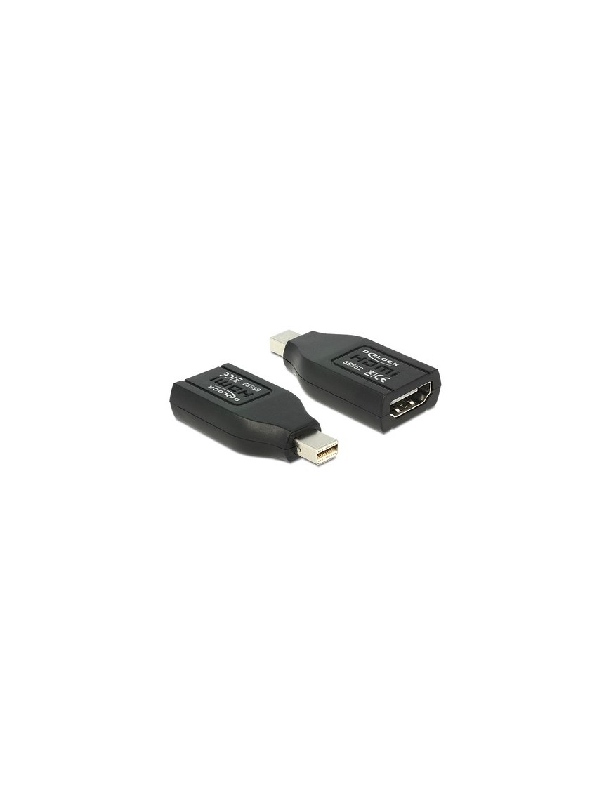 DELOCK αντάπτορας DisplayPort mini σε HDMI 65552, 1080p, μαύρος