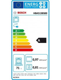 Bosch HBA513BS00 Φούρνος άνω Πάγκου 71lt