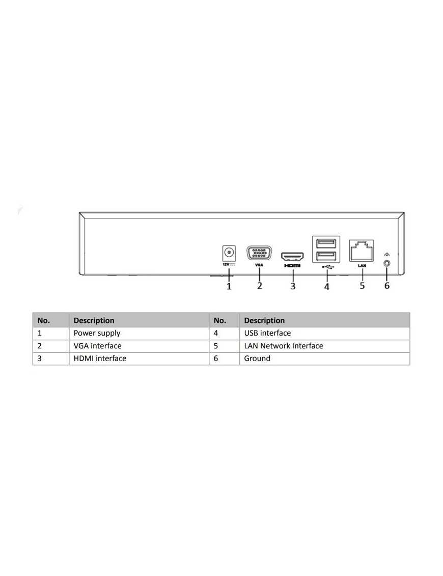 HIKVISION HIWATCH NVR καταγραφικό HWN-2104MH, H.265+, 4 κανάλια