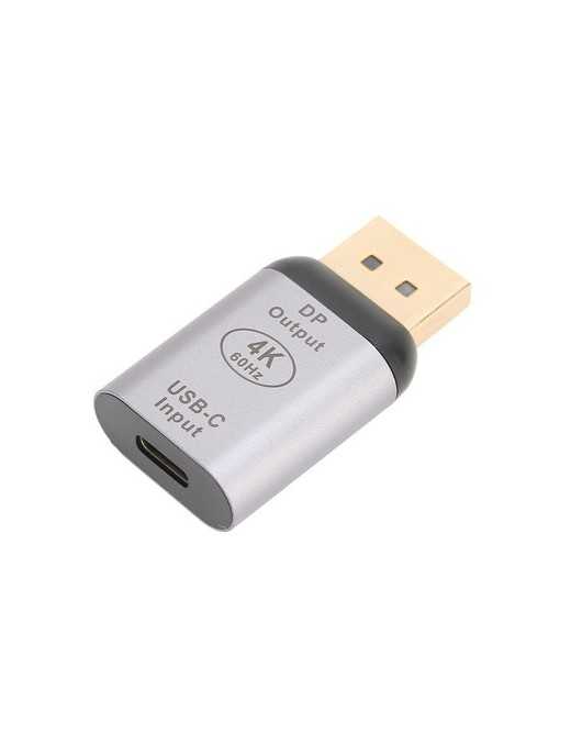 POWERTECH αντάπτορας USB-C σε DisplayPort PTH-096, 4K/60Hz, γκρι