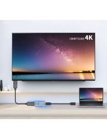 POWERTECH αντάπτορας USB-C σε DisplayPort PTH-097, 4K/60Hz, γκρι