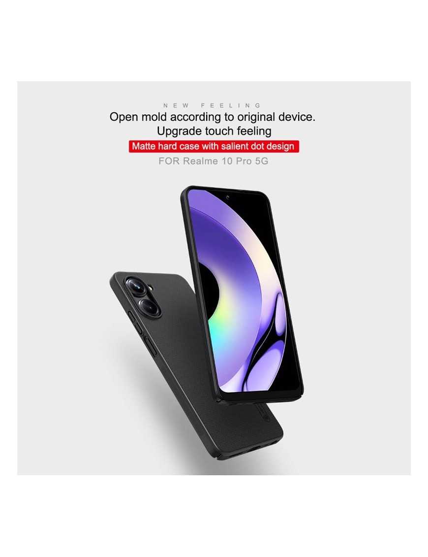 NILLKIN θήκη Super Frosted Shield για Realme 10 Pro 5G, μαύρη