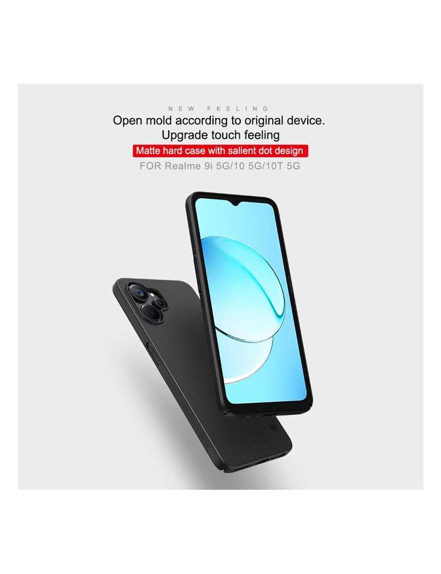 NILLKIN θήκη Super Frosted Shield για Realme 9i 5G/10 5G, μαύρη