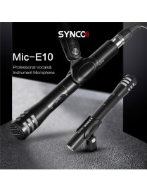 SYNCO μικρόφωνο χειρός SY-E10-MIC, δυναμικό, καρδιοειδές, XLR, μαύρο