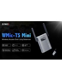 SYNCO ασύρματο μικρόφωνο WMic-TS Mini, ενσωματωμένο clip-on, UHF, γκρι