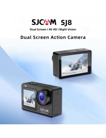 SJCAM action camera SJ8, 2x οθόνες, 4K, 20MP, Wi-Fi, αδιάβροχη, μαύρη