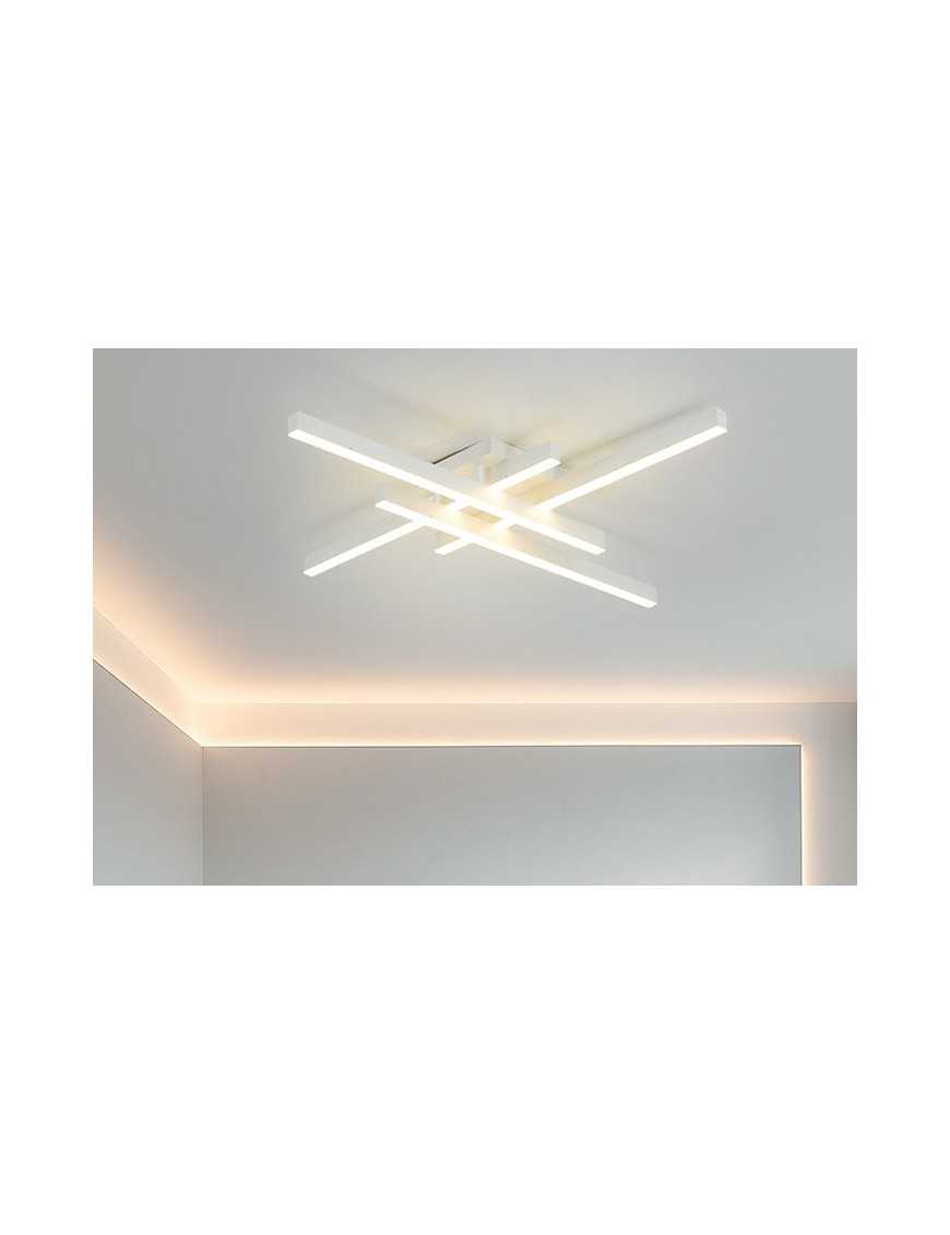 POWERTECH LED φωτιστικό οροφής HLL-0110, 50W, 4500K, 9x60x60cm, λευκό