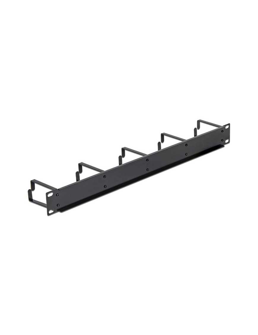 DELOCK cable management 42496 για rack 19"/1U, 5x γάντζοι, μαύρο