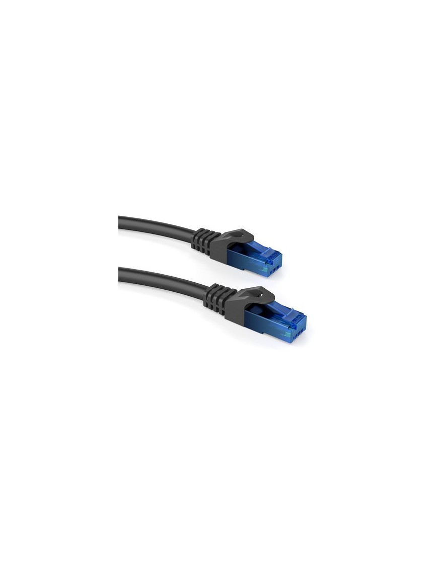 POWERTECH καλώδιο δικτύου CAB-N243, Cat 6 U/UTP, CCA 24AWG, 0.25m, μαύρο