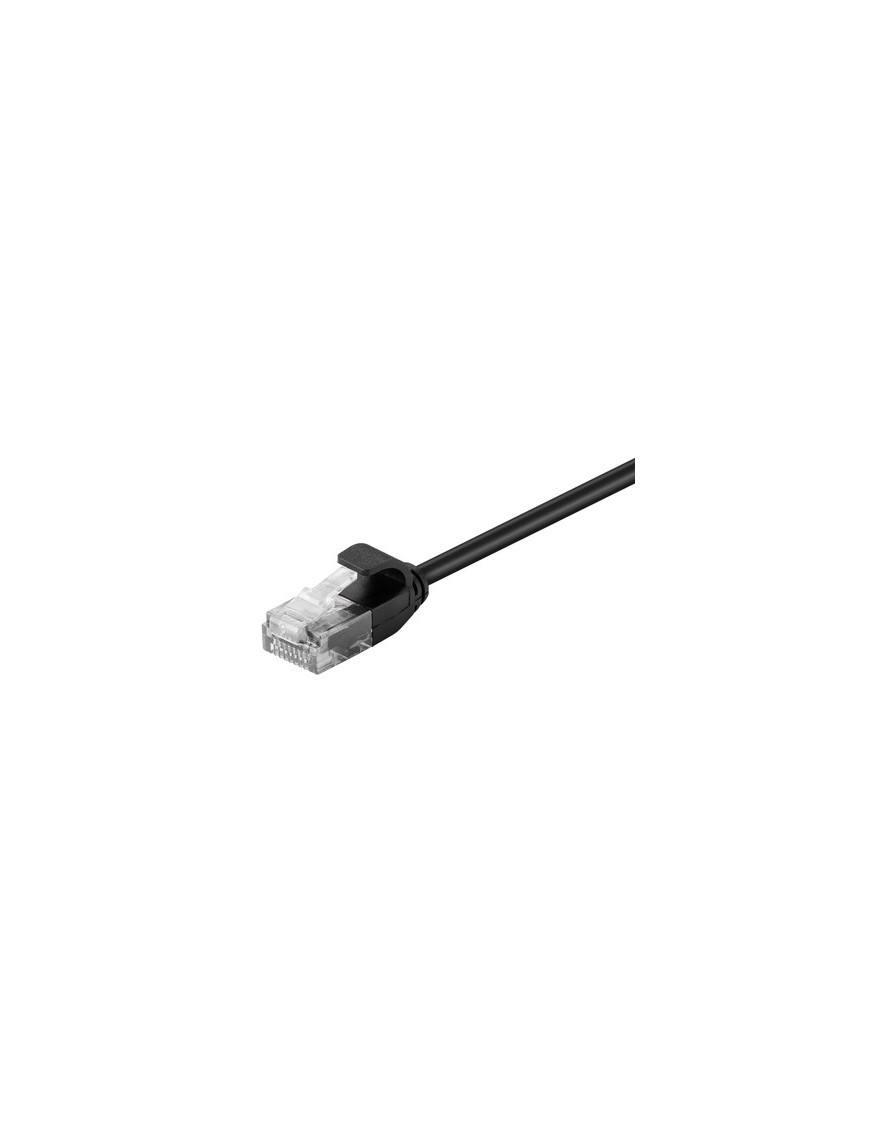 POWERTECH καλώδιο δικτύου CAB-N302 Cat 6 U/UTP, slim copper, 50cm, μαύρο