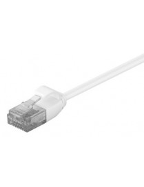 POWERTECH καλώδιο δικτύου CAB-N311 Cat 6 U/UTP, slim copper, 25cm, λευκό