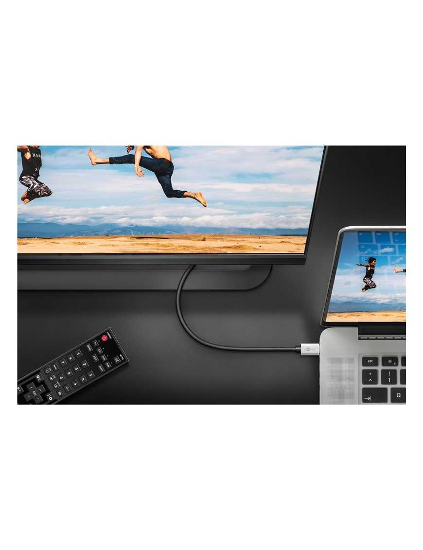 GOOBAY καλώδιο USB-C σε HDMI 60174, HDR, 8K, 4K/120Hz, 2m, μαύρο