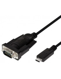 POWERTECH καλώδιο USB-C σε σειριακή RS-232 CAB-UC061, 1.8m, μαύρο