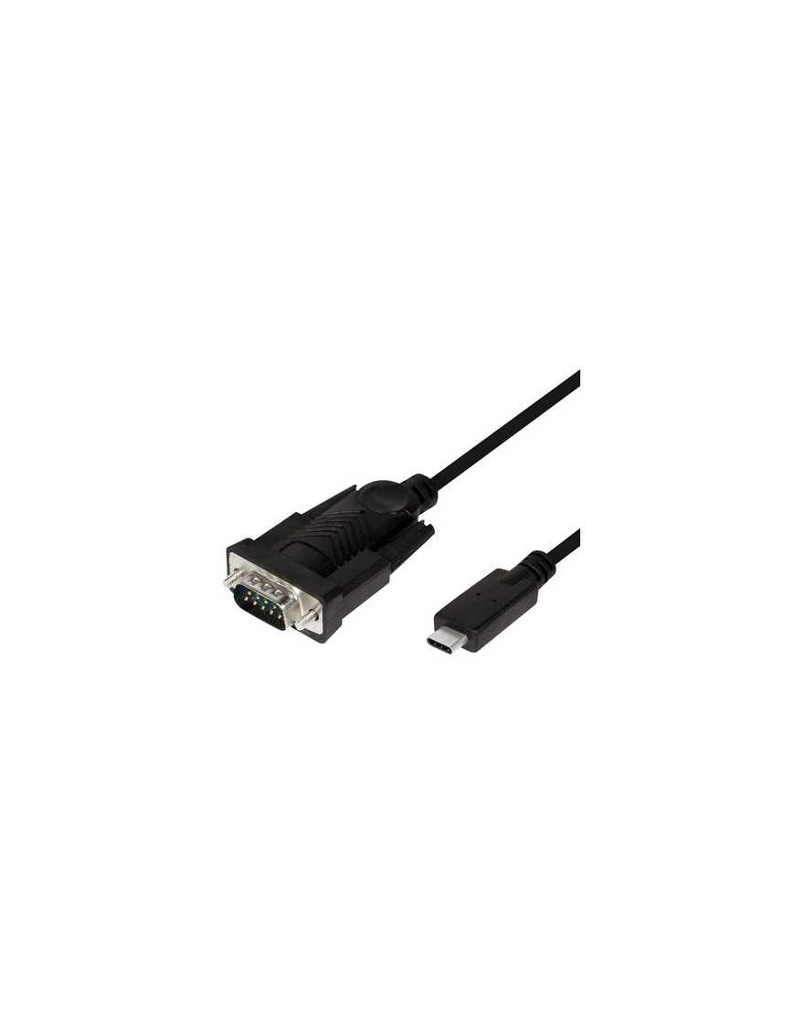 POWERTECH καλώδιο USB-C σε σειριακή RS-232 CAB-UC061, 1.8m, μαύρο