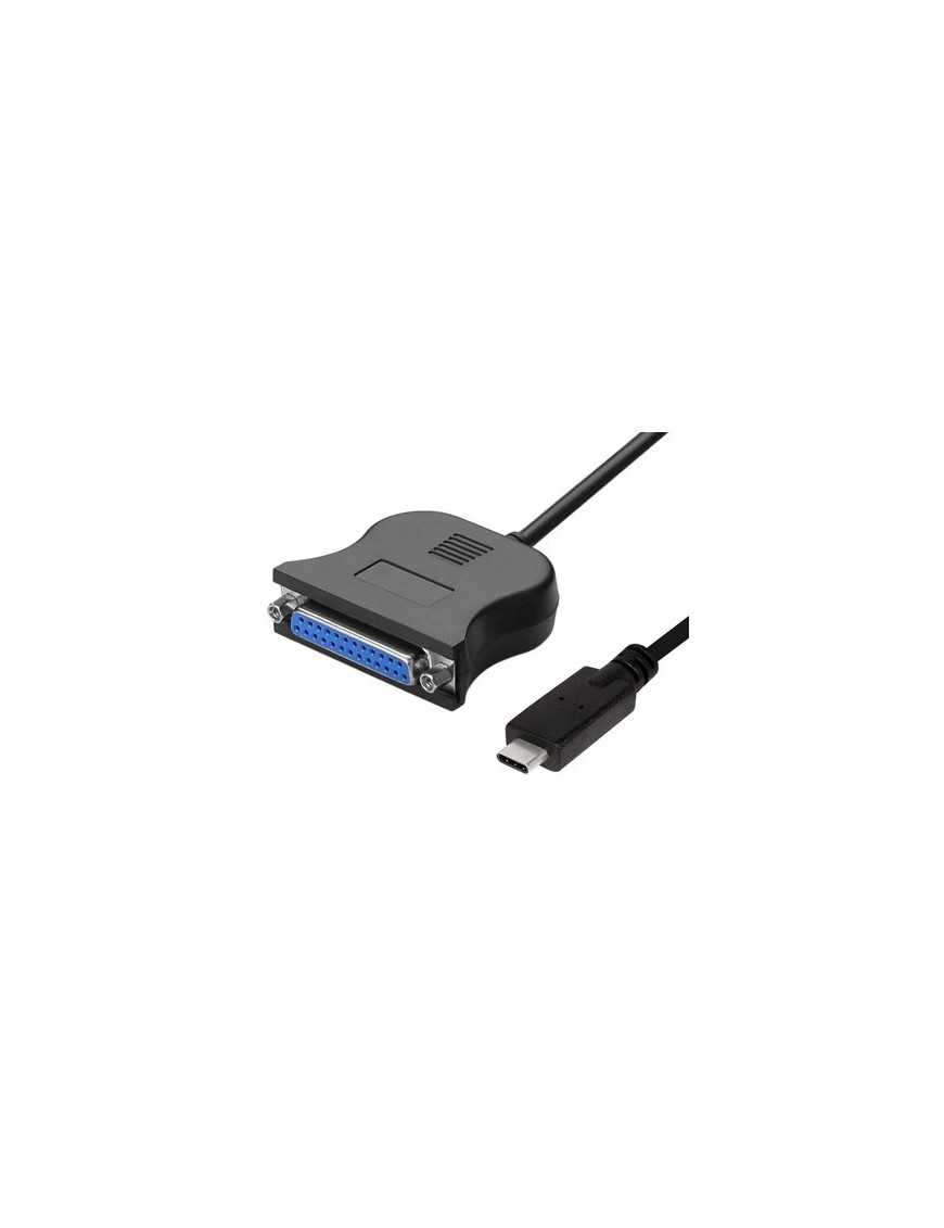 POWERTECH καλώδιο USB-C σε παράλληλη DB25 CAB-UC062, 1.8m, μαύρο