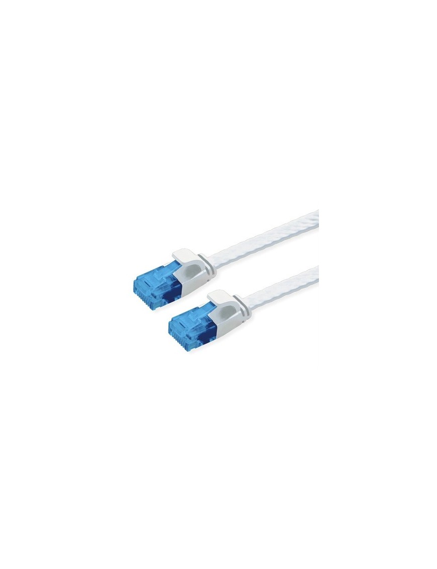 POWERTECH καλώδιο δικτύου CAB-N330, flat, Cat 6a U/UTP, 25cm, λευκό