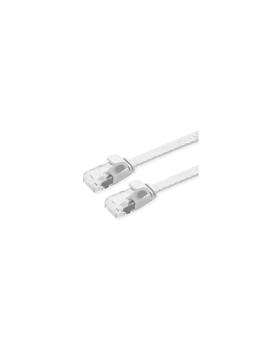 POWERTECH καλώδιο δικτύου CAB-N335, flat, Cat 6a U/UTP, 25cm, λευκό