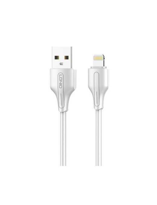 LDNIO καλώδιο Lightning σε USB LS540, 2.4A, 20cm, λευκό LDNIO καλώδιο Lightning σε USB LS540, 2.4A, 20cm, λευκό