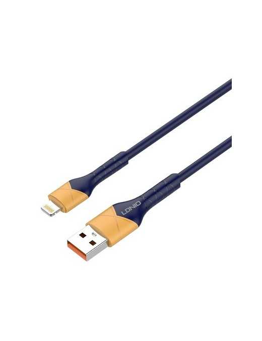 LDNIO καλώδιο Lightning σε USB LS801, 30W, 1m, μπλε LDNIO καλώδιο Lightning σε USB LS801, 30W, 1m, μπλε