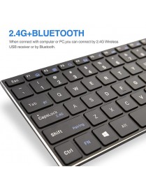 RIITEK ασύρματο πληκτρολόγιο RT721 με touchpad, Bluetooth & 2.4GHz