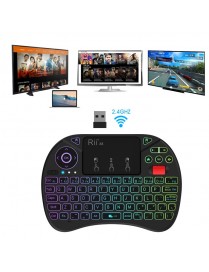 RIITEK ασύρματο πληκτρολόγιο Mini X8 με touchpad, RGB backlit, 2.4GHz