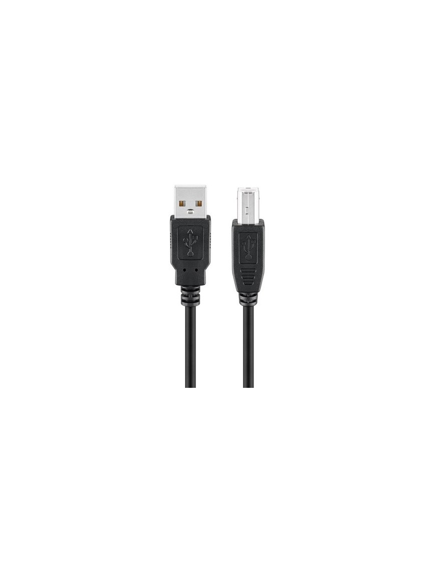 GOOBAY καλώδιο USB σε USB Type B 95129, 0.25m, 480Mbps, μαύρο