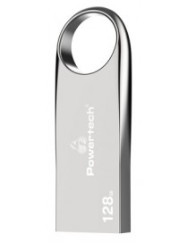 POWERTECH USB Flash Drive PT-1123, 128GB, USB 3.2, ασημί