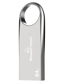 POWERTECH USB Flash Drive PT-1124, 64GB, USB 3.2, ασημί