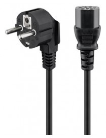 POWERTECH καλώδιο τροφοδοσίας CAB-P031, 3x 1mm², 3m, μαύρο
