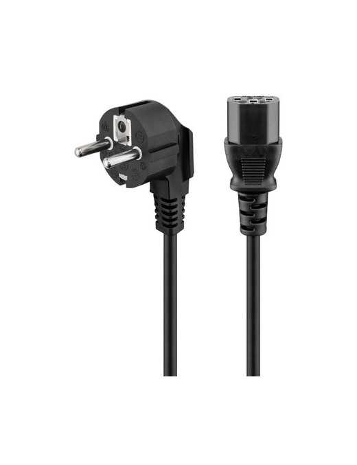 POWERTECH καλώδιο τροφοδοσίας CAB-P031, 3x 1mm², 3m, μαύρο