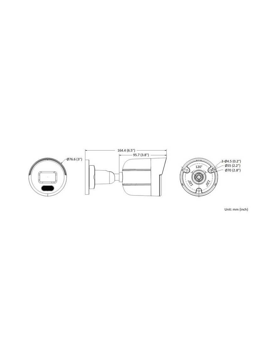 HIKVISION HIWATCH IP κάμερα ColorVu HWI-B149H, 2.8mm, 4MP, IP67, PoE