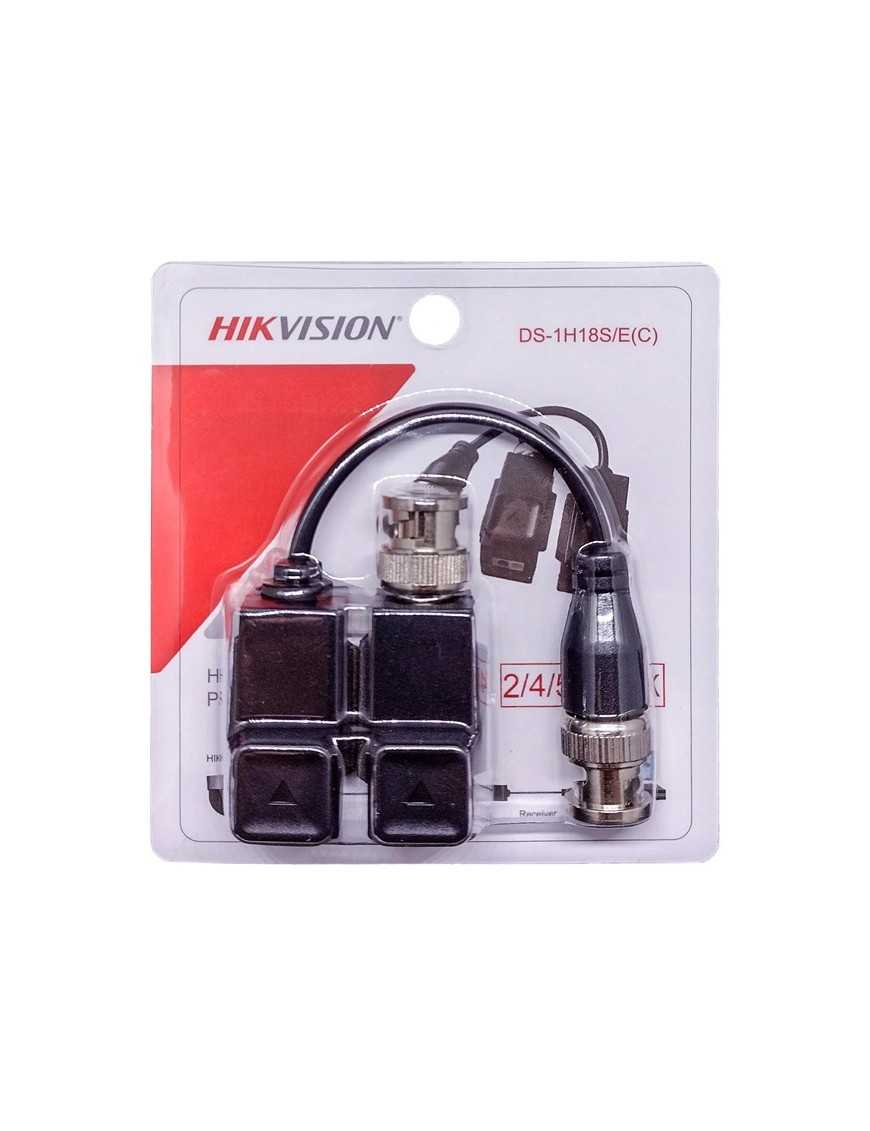 HIKVISION παθητικό video balun DS-1H18S-EC για έως 8MP κάμερες