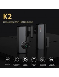 HIKVISION dash κάμερα αυτοκινήτου K2, Wi-Fi, 1080p