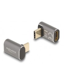 DELOCK αντάπτορας USB-C 60054, αρσενικό σε θηλυκό, 100W, 40Gbps, γκρι