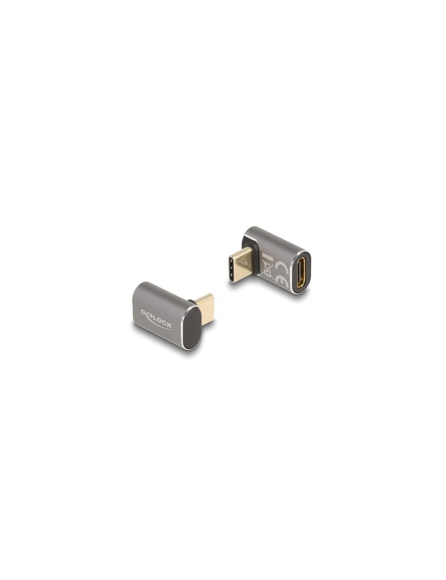 DELOCK αντάπτορας USB-C 60054, αρσενικό σε θηλυκό, 100W, 40Gbps, γκρι