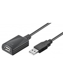 GOOBAY καλώδιο προέκτασης USB 95439, active, 480Mbps, 5m, μαύρο