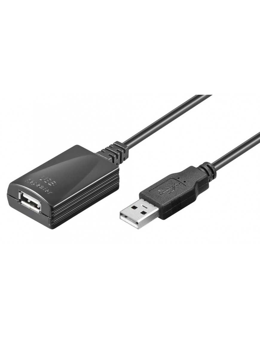 GOOBAY καλώδιο προέκτασης USB 95439, active, 480Mbps, 5m, μαύρο