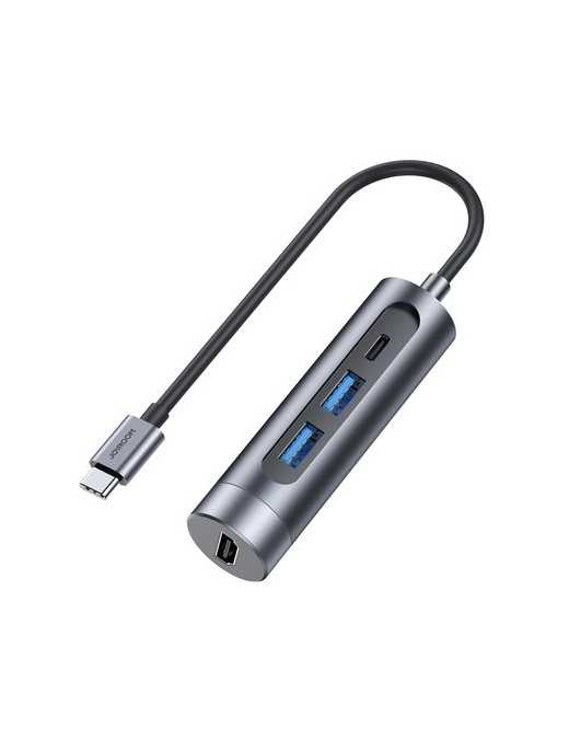 JOYROOM docking station S-H113-DG, 4 θυρών, USB-C, 100W PD, 4K, γκρι