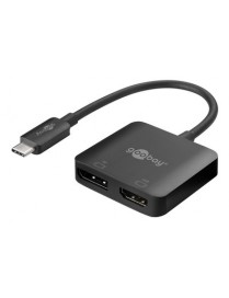 GOOBAY αντάπτορας USB-C σε DisplayPort/HDMI 60172, 4K/60Hz, MST, μαύρος