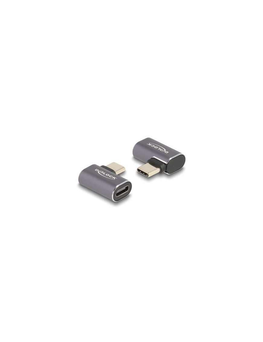 DELOCK αντάπτορας USB-C 60047, αρσενικό σε θηλυκό, 100W, 40Gbps, γκρι