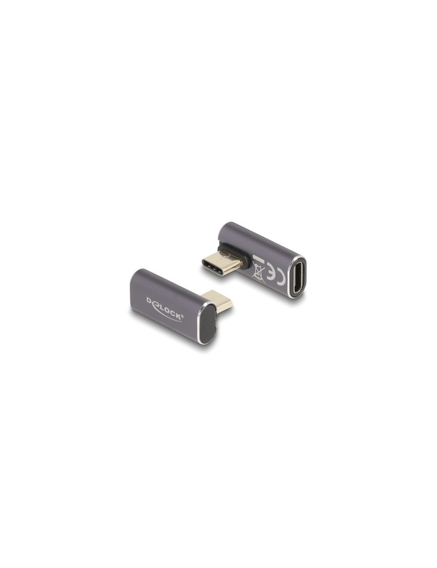 DELOCK αντάπτορας USB-C 60048, αρσενικό σε θηλυκό, 100W, 40Gbps, γκρι