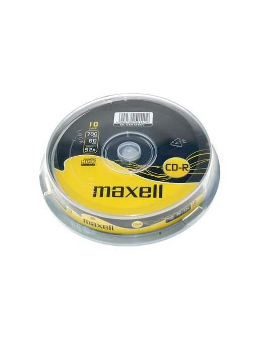 MAXELL CD-R 624027.40.TE, 700ΜΒ, 80min, 52x speed, cake box 10τμχ