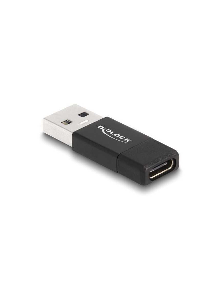 DELOCK αντάπτορας USB 3.2 Gen 2 σε USB-C 60001, 10Gbps, μαύρος