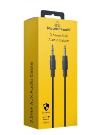 POWERTECH καλώδιο ήχου 3.5mm PTR-0145, AUX, CCS, 1.5m, μαύρο