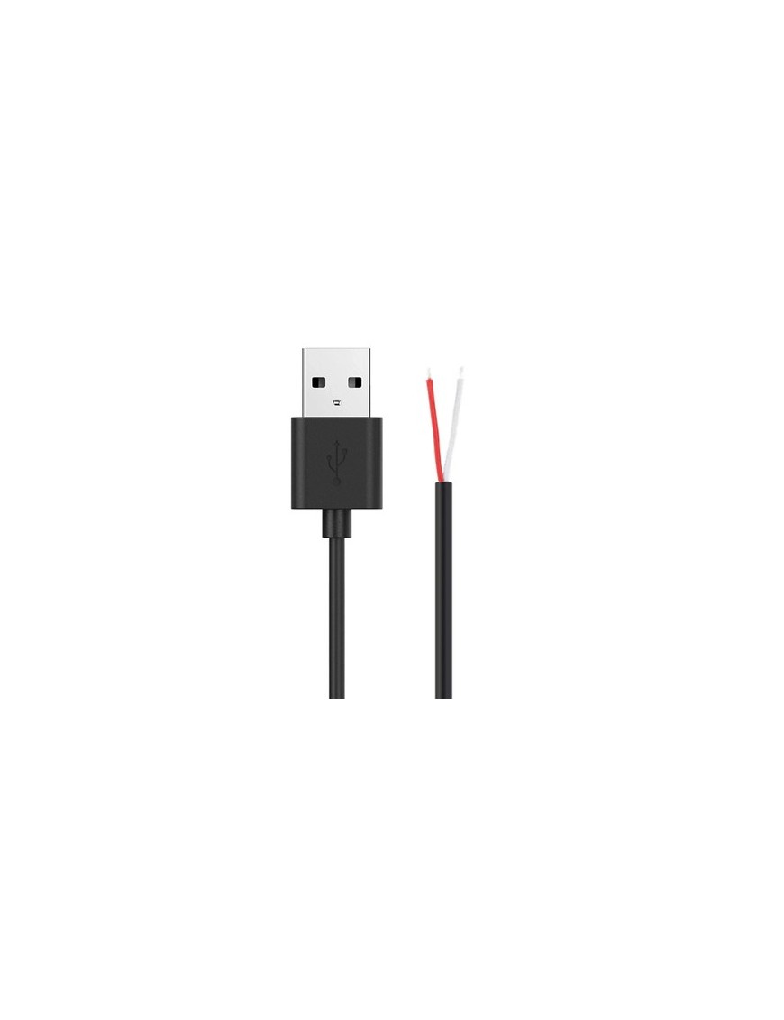 POWERTECH καλώδιο USB CAB-U157 με ελεύθερα άκρα, 1m, μαύρο